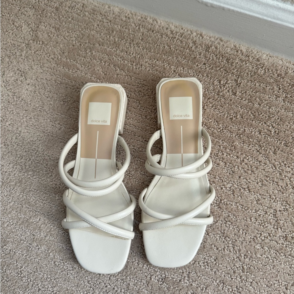 Dolce Vita Women's Ivory Strappy Sandals